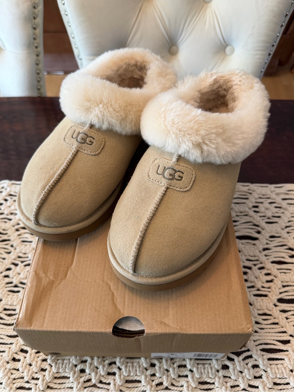 UGG Women's Tazzette Slippers in Mustard Seed - Size 9
